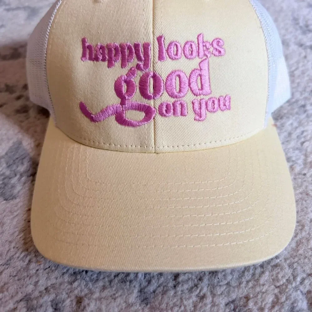 happy looks good on you trucker hat